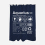 Aquarius Label-None-Polyester-Shower Curtain-DrMonekers