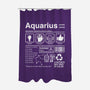 Aquarius Label-None-Polyester-Shower Curtain-DrMonekers