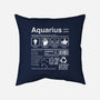 Aquarius Label-None-Removable Cover w Insert-Throw Pillow-DrMonekers