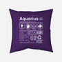 Aquarius Label-None-Removable Cover w Insert-Throw Pillow-DrMonekers