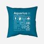 Aquarius Label-None-Removable Cover w Insert-Throw Pillow-DrMonekers