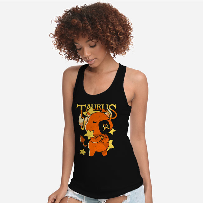 Capybara Taurus-Womens-Racerback-Tank-mmandy
