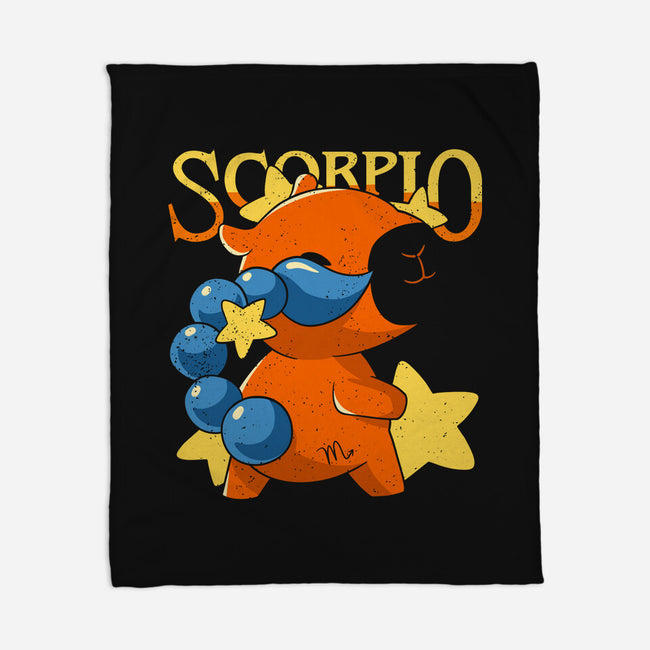 Capybara Scorpio-None-Fleece-Blanket-mmandy
