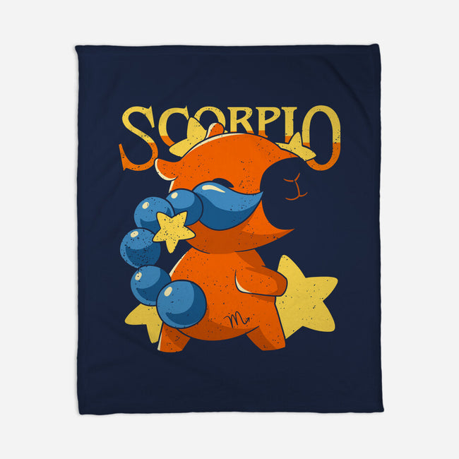Capybara Scorpio-None-Fleece-Blanket-mmandy