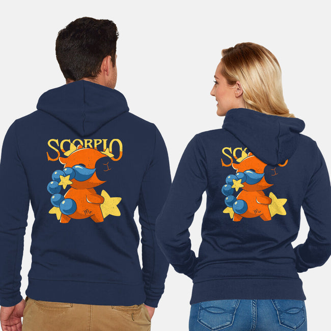 Capybara Scorpio-Unisex-Zip-Up-Sweatshirt-mmandy