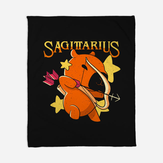Capybara Sagittarius-None-Fleece-Blanket-mmandy