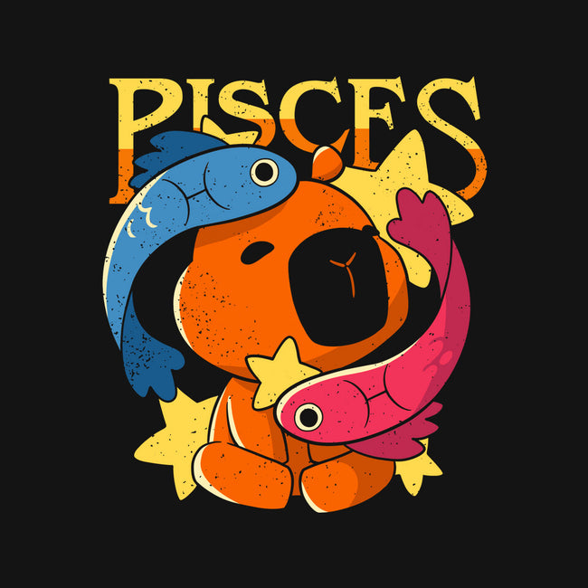 Capybara Pisces-None-Fleece-Blanket-mmandy