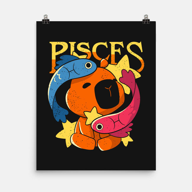 Capybara Pisces-None-Matte-Poster-mmandy