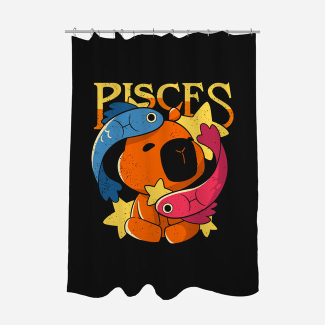 Capybara Pisces-None-Polyester-Shower Curtain-mmandy