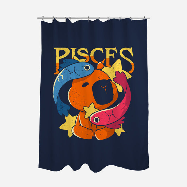 Capybara Pisces-None-Polyester-Shower Curtain-mmandy