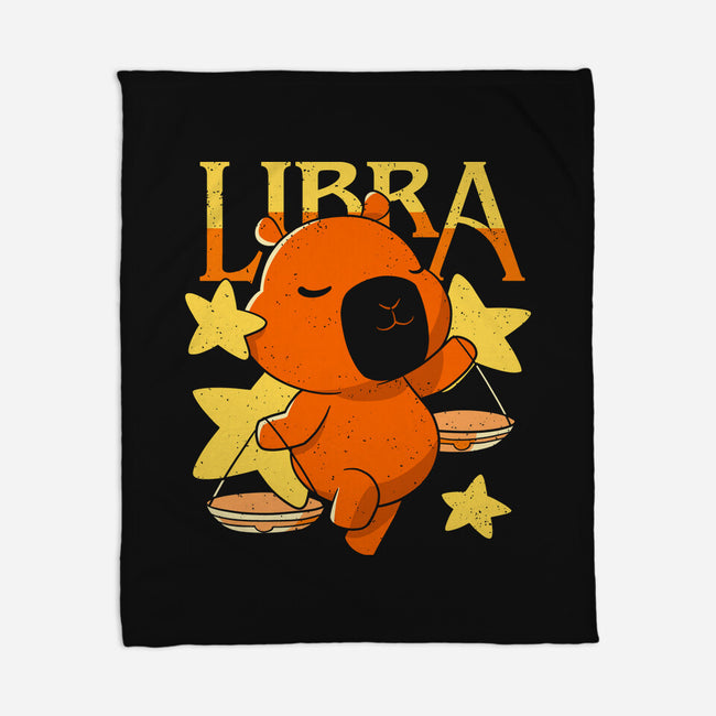 Capybara Libra-None-Fleece-Blanket-mmandy