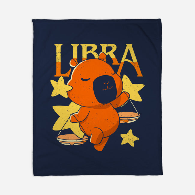 Capybara Libra-None-Fleece-Blanket-mmandy