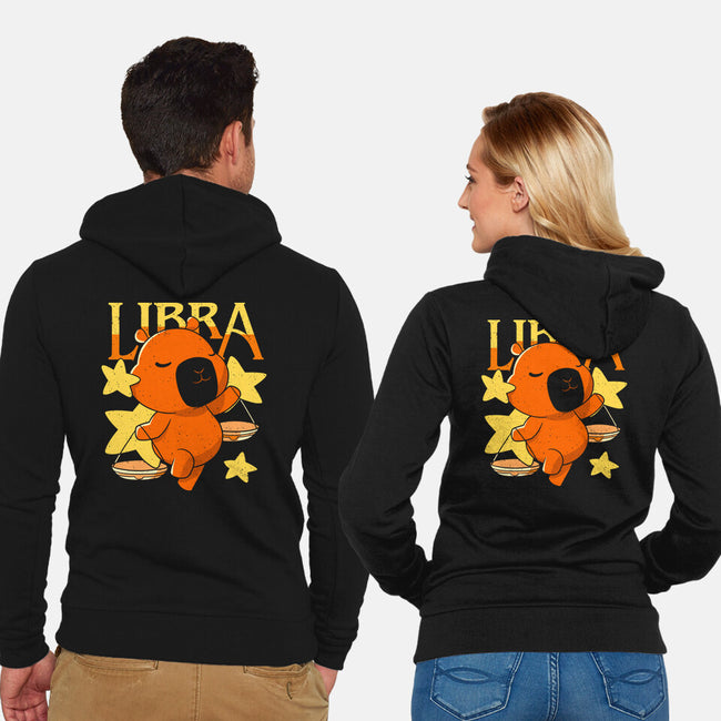 Capybara Libra-Unisex-Zip-Up-Sweatshirt-mmandy