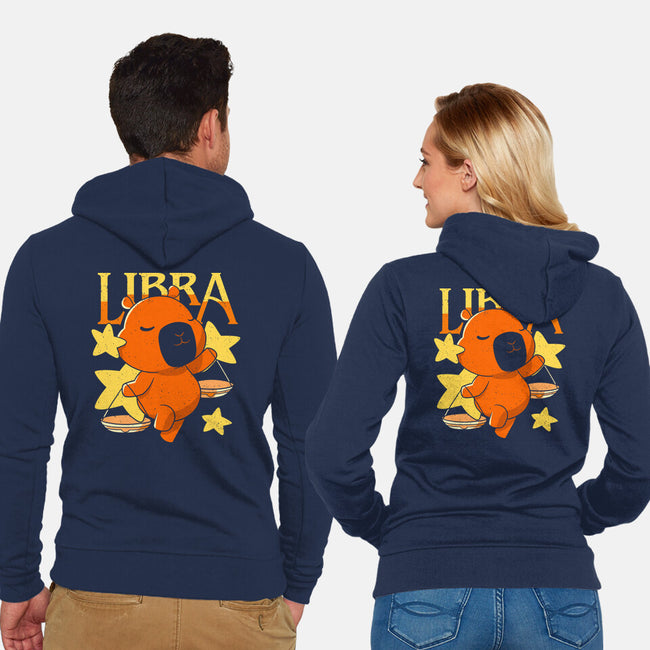 Capybara Libra-Unisex-Zip-Up-Sweatshirt-mmandy