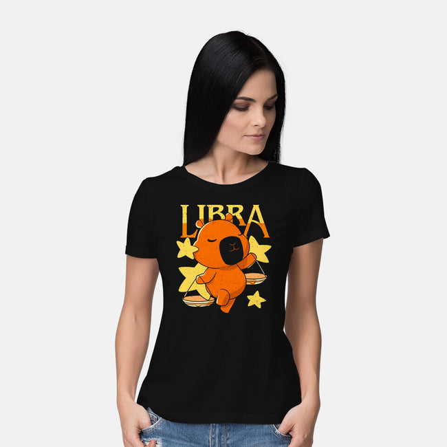 Capybara Libra-Womens-Basic-Tee-mmandy