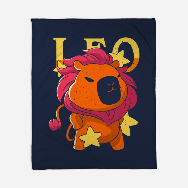 Capybara Leo-None-Fleece-Blanket-mmandy