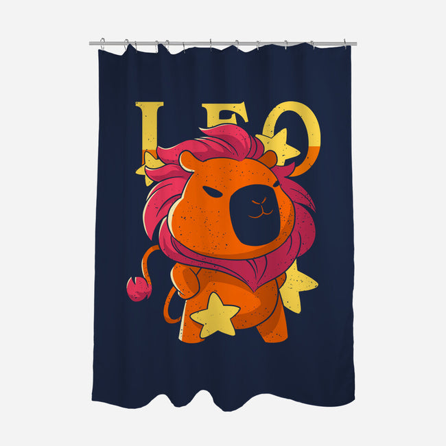 Capybara Leo-None-Polyester-Shower Curtain-mmandy