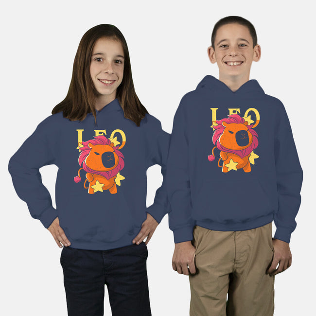 Capybara Leo-Youth-Pullover-Sweatshirt-mmandy
