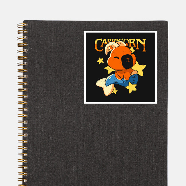 Capybara Capricorn-None-Glossy-Sticker-mmandy