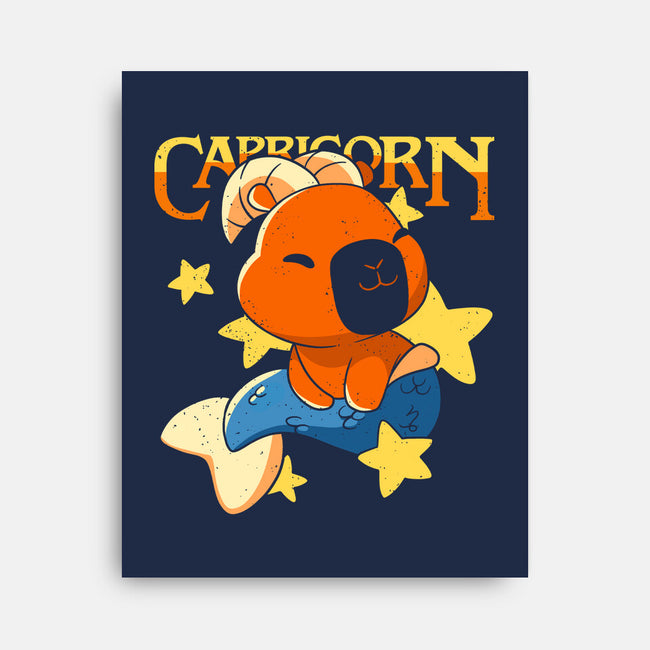 Capybara Capricorn-None-Stretched-Canvas-mmandy