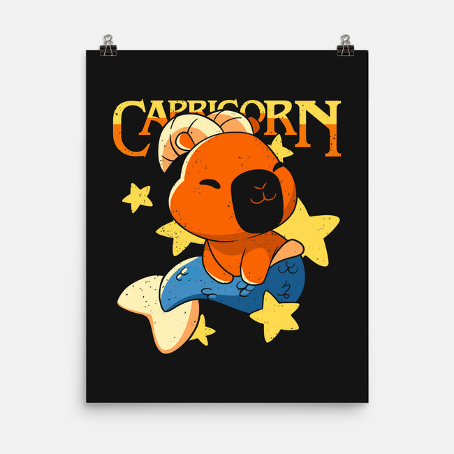Capybara Capricorn-None-Matte-Poster-mmandy