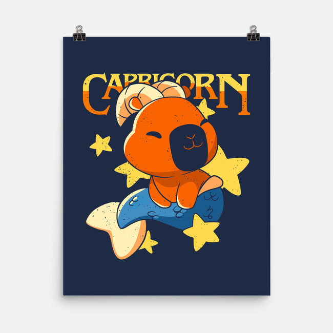 Capybara Capricorn-None-Matte-Poster-mmandy