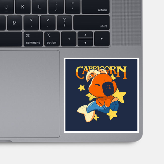 Capybara Capricorn-None-Glossy-Sticker-mmandy