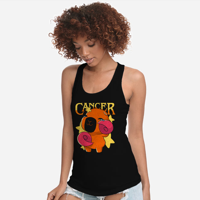 Capybara Cancer-Womens-Racerback-Tank-mmandy