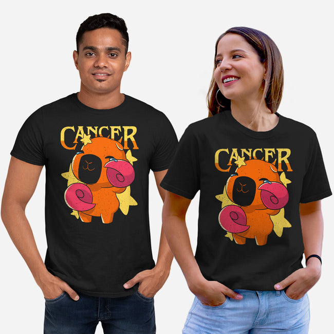 Capybara Cancer-Unisex-Basic-Tee-mmandy