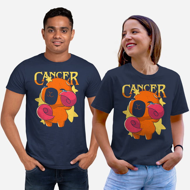 Capybara Cancer-Unisex-Basic-Tee-mmandy