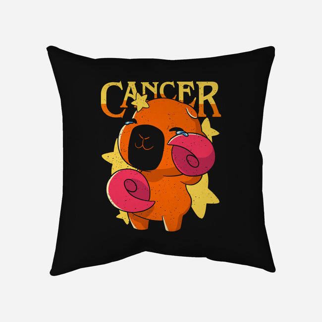 Capybara Cancer-None-Removable Cover w Insert-Throw Pillow-mmandy