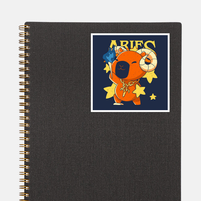 Capybara Aries-None-Glossy-Sticker-mmandy