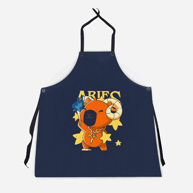 Capybara Aries-Unisex-Kitchen-Apron-mmandy
