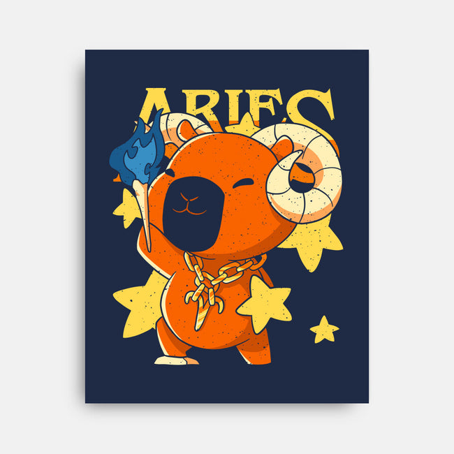 Capybara Aries-None-Stretched-Canvas-mmandy