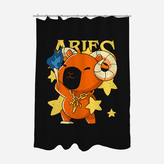 Capybara Aries-None-Polyester-Shower Curtain-mmandy