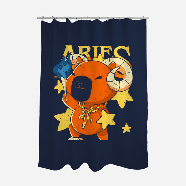 Capybara Aries-None-Polyester-Shower Curtain-mmandy