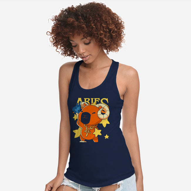 Capybara Aries-Womens-Racerback-Tank-mmandy