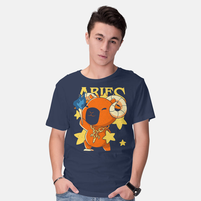 Capybara Aries-Mens-Basic-Tee-mmandy