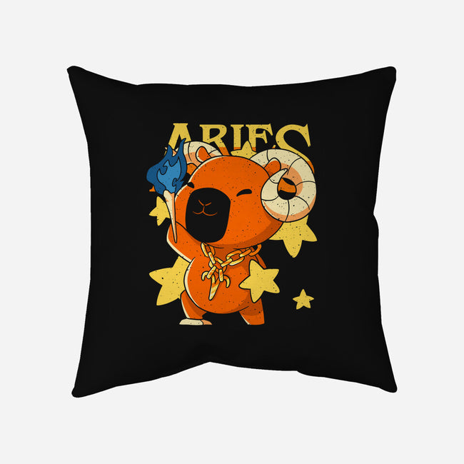 Capybara Aries-None-Removable Cover w Insert-Throw Pillow-mmandy
