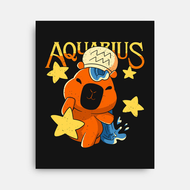Capybara Aquarius-None-Stretched-Canvas-mmandy