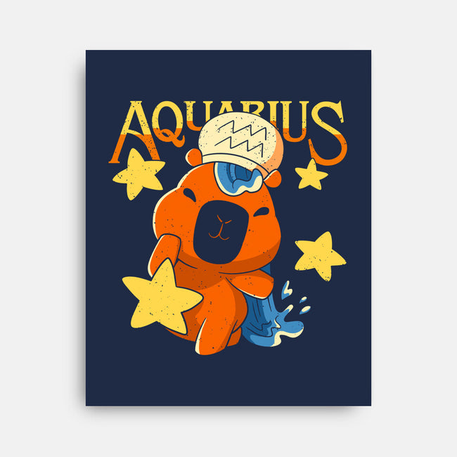 Capybara Aquarius-None-Stretched-Canvas-mmandy