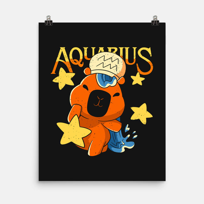 Capybara Aquarius-None-Matte-Poster-mmandy