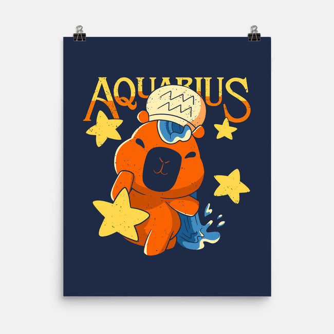 Capybara Aquarius-None-Matte-Poster-mmandy