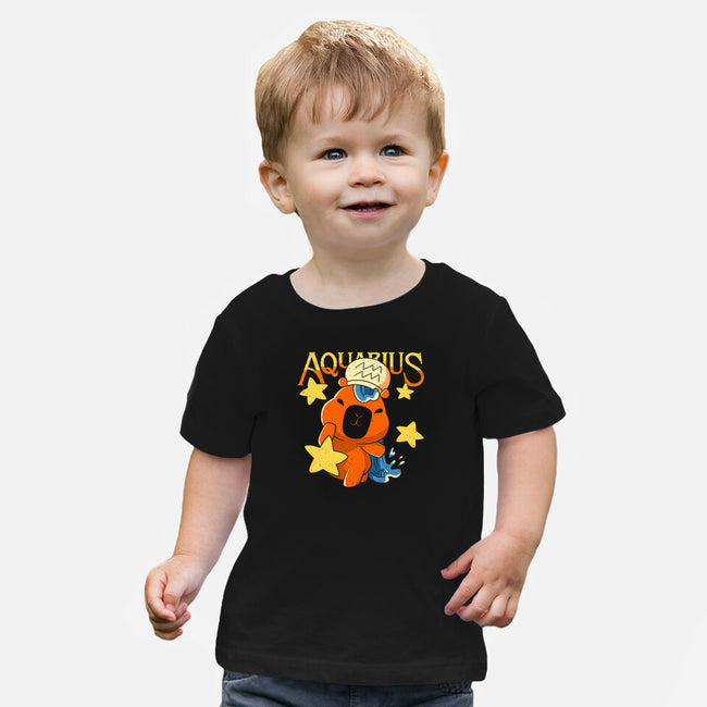 Capybara Aquarius-Baby-Basic-Tee-mmandy