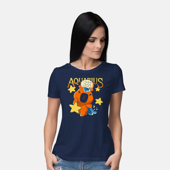 Capybara Aquarius-Womens-Basic-Tee-mmandy