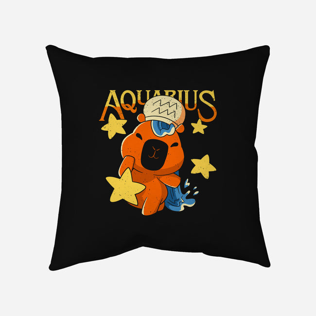 Capybara Aquarius-None-Removable Cover w Insert-Throw Pillow-mmandy