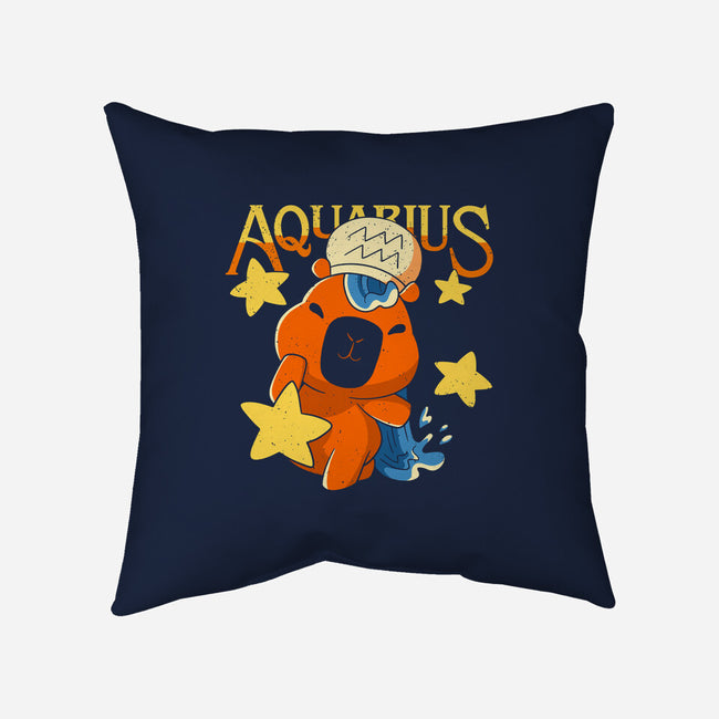 Capybara Aquarius-None-Removable Cover w Insert-Throw Pillow-mmandy