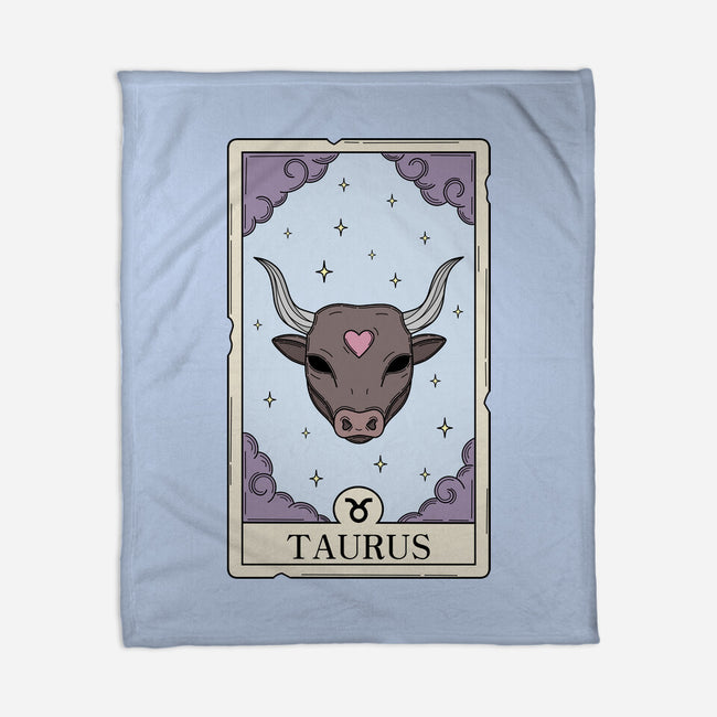 Taurus Card-None-Fleece-Blanket-Maria