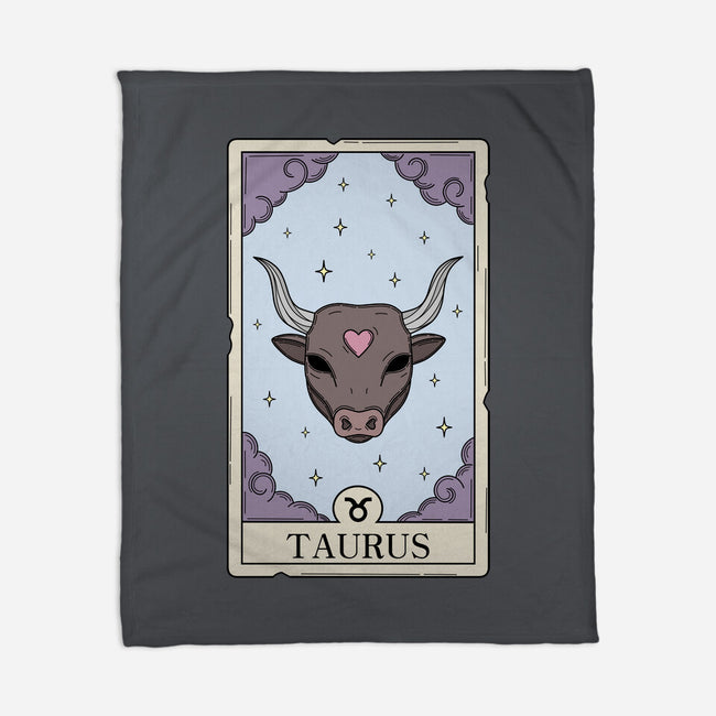 Taurus Card-None-Fleece-Blanket-Maria