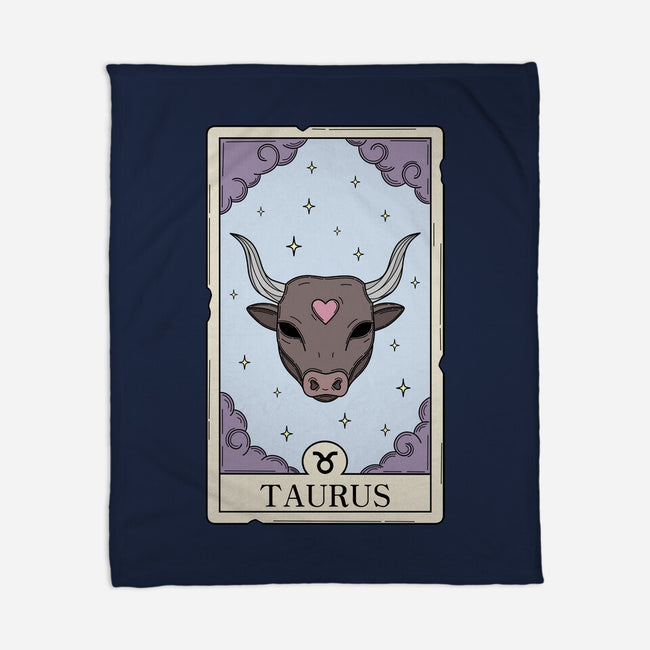 Taurus Card-None-Fleece-Blanket-Maria